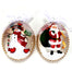 5.5" Glass Snowman/Santa Ornaments
