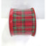 Waffle Check Ribbon - Red/Green