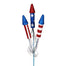 20" Fourth of July Rocket X 3 Spray - Red/White/Blue