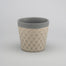5" Ceramic Vase w/Diamond Pattern