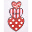 20" Valentine Love Glitter Heart Hanging - Rd/Wh/Pk/Blk