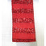 Linen Glitter Stripe Ribbon - Red