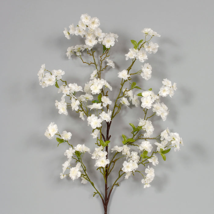49 1/2" Large Polyester Cherry Blossom Branch - White
