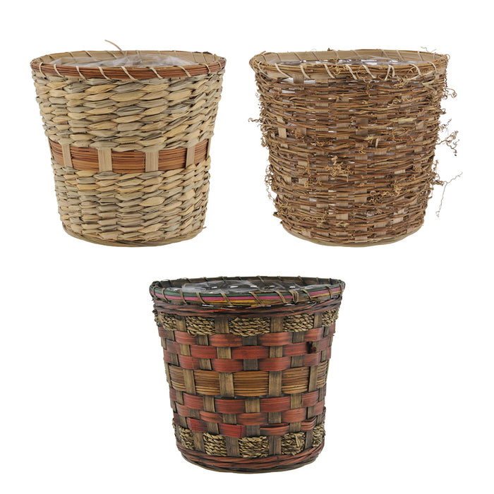 8" Round Bamboo Basket DISCONTINUED