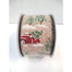 Linen Red Truck Ribbon